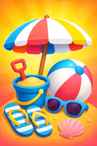 Beach Day world art