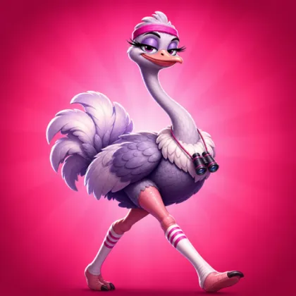 Zola the ostrich